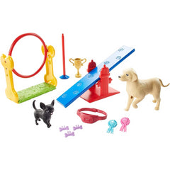 Barbie Ken Dog Trainer Playset with Doll 2 Dog Figures and Accessories