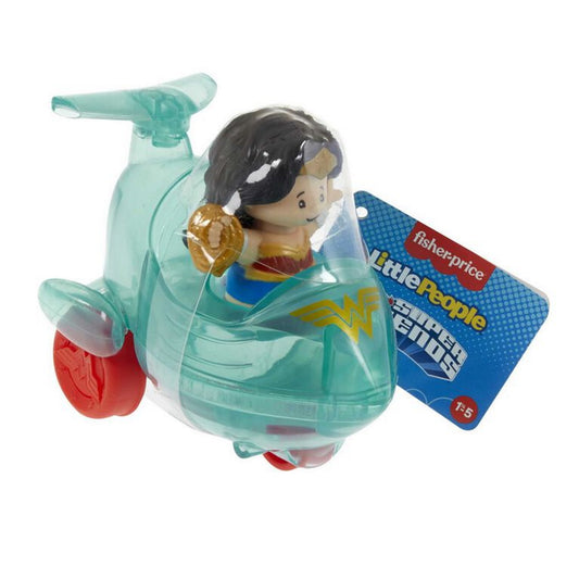 Fisher Price Wonder Woman Little People DC Super Friends Vehicle and Figure