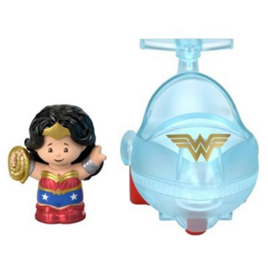 Fisher Price Wonder Woman Little People DC Super Friends Vehicle and Figure