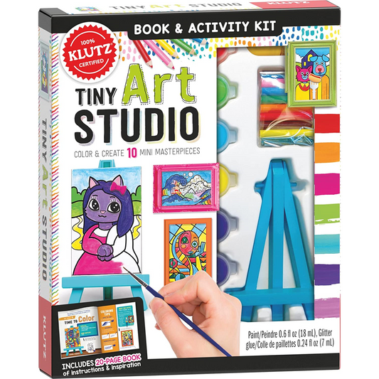Klutz Tiny Art Studio Color & Create 10 Mini Masterpieces
