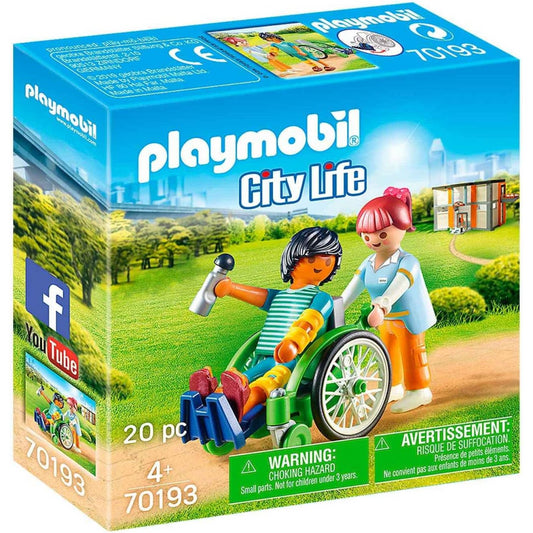 Playmobil 70193 City Life Wheelchair Patient