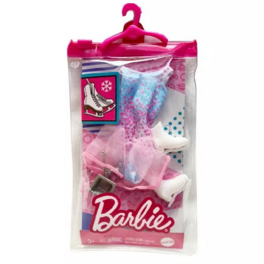 Barbie Ice Skating Outfit Fashion Pack Career Doll Clothes Trophy & Skates