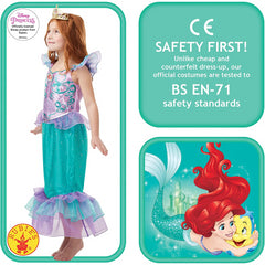 Rubie's Disney Princess Ariel Mermaid Costume Child Size Large 128cm (7-8 Years)
