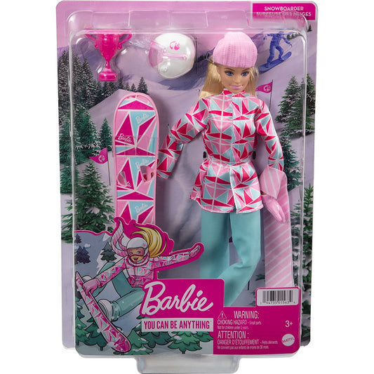 Barbie Snowboarder Posable 12" Doll with Winter Sports Outfit & Accessories