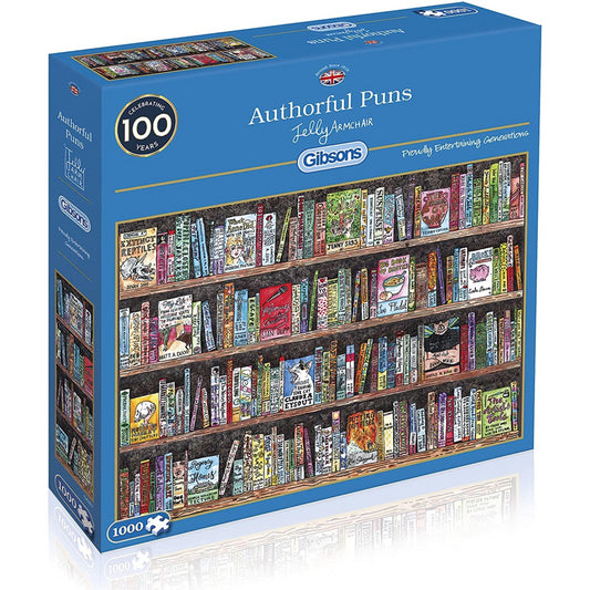 Gibsons Authorful Puns Jigsaw Puzzle with 1000 Pieces
