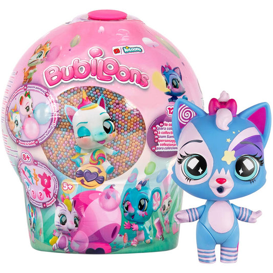 Bubiloons Surprise Collectible Mini Animal Doll that Inflates Balloons Beads