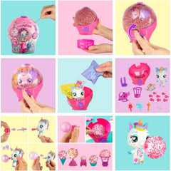 Bubiloons Surprise Collectible Mini Animal Doll that Inflates Balloons Beads
