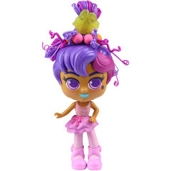 Curligirls Pop Teenage Play Doll Purple & Red Magic Hair 14cm - Hayli