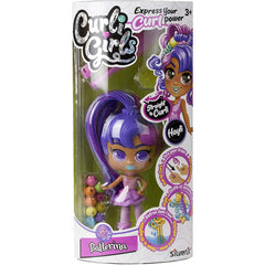 Curligirls Pop Teenage Play Doll Purple & Red Magic Hair 14cm - Hayli