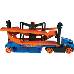 Hot Wheels City Lift & Launch Hauler Vehicle with Storage for up to 20 1:64 Cars