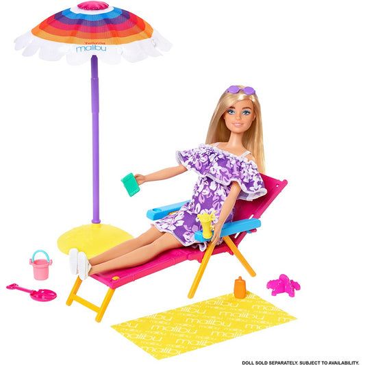 Barbie Beach Day Playset & Accessories