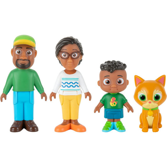 Cocomelon Pack of 4 Figures Cody's Family Dolls