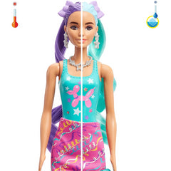 Barbie Colour Reveal Glitter! Hair Swaps Doll 25 Hairstyling & Surprises - Purple