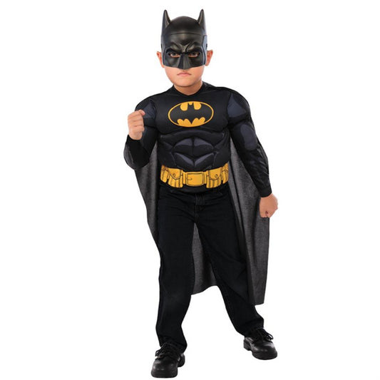 Rubie's 34095 Batman Deluxe Costume Top Set & Mask (Age 4-6 Years) - Maqio