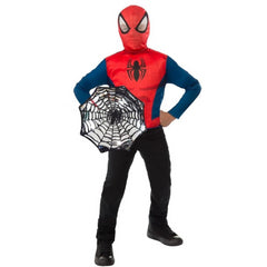 Rubie's 34114 Marvel Spider-Man Super Costume Top Set & Shield (Age 4-6 Years) - Maqio