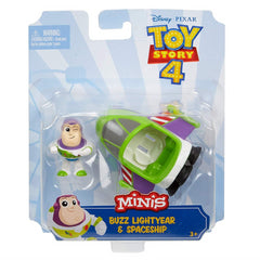 Disney Pixar Toy Story 4 Buzz Mini Figure with Spaceship Vehicle GCY63 - Maqio