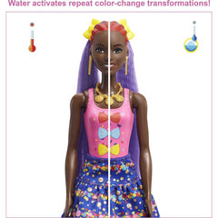 Barbie Colour Reveal Glitter! Hair Swaps Doll 25 Hairstyling & Surprises - Yellow