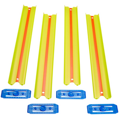 Hot Wheels Yellow And Orange Track Builder Unlimited Straight Play Set