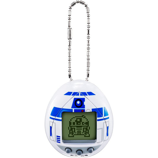Tamagotchi Star Wars R2D2 Virtual Pet Droid with Mini-Games Key Chain - White