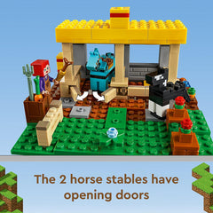 Lego Minecraft The Horse Stable Farm Toy With Figure 21171