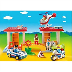 Playmobil 5046 Play Set Hospital with Paramedics and Police Officers - Maqio