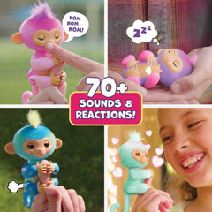 Fingerlings Interactive Pet - Blue Leo Monkey