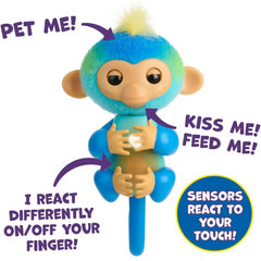 Fingerlings Interactive Pet - Blue Leo Monkey