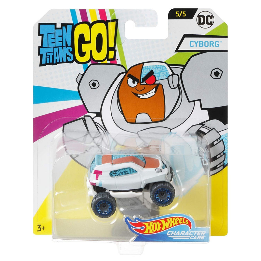 Hot Wheels FLJ11 DC Teen Titans Go! Character Cars - Cyborg (DMH73) - Maqio