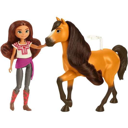 Spirit Untamed Lucky Doll 17cm with 7 Movable Joints & Spirit Horse 20cm