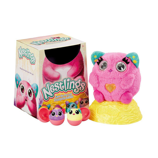 Nestlings Pink Electronic Pet and Babies with Lights and Sounds - Maqio