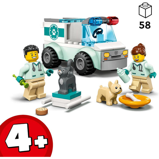 LEGO 60382 City Vet Van Rescue with Ambulance Set