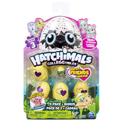 Hatchimals SERIES 3 Colleggtibles Pack of 4 + Bonus Figure - Maqio