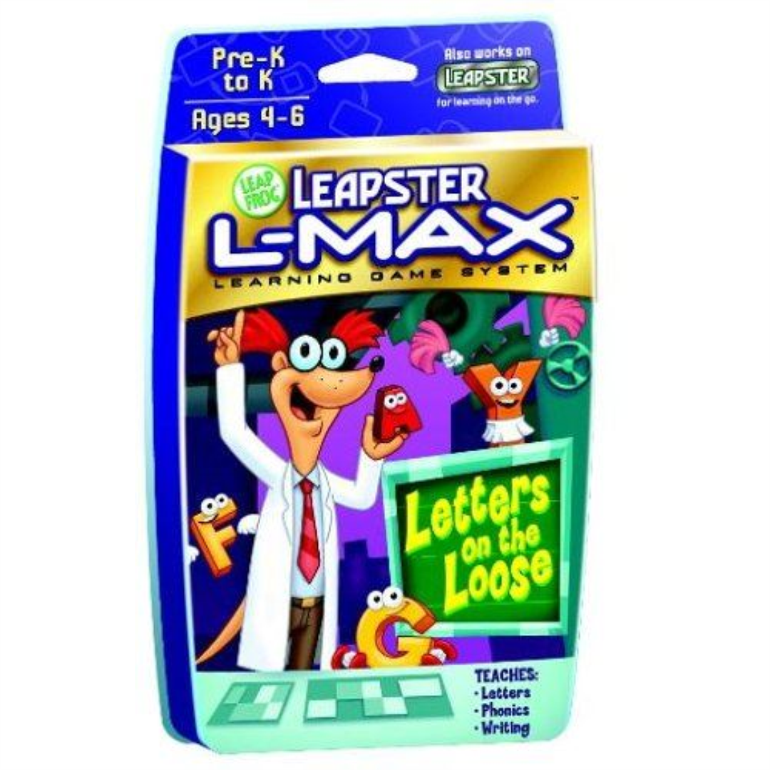 LeapFrog Leapster LMax Game Letters on the Loose Maqio