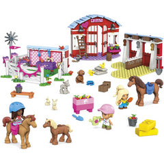 MEGA Barbie Horse Stables Building Set with 304 pieces
