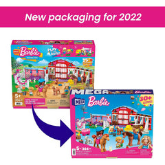 MEGA Barbie Horse Stables Building Set with 304 pieces