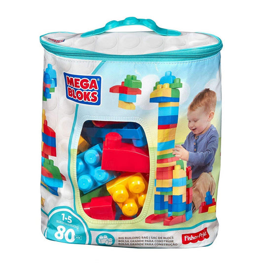 Mega Bloks Classic Big Building Bag - 80 Pieces DCH63 - Maqio