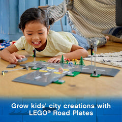 LEGO City Road Plates Building Toys Set With Traffic Lights 60304