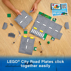 LEGO City Road Plates Building Toys Set With Traffic Lights 60304