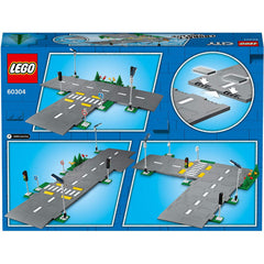 LEGO City Road Plates Building Toys Set With Traffic Lights 60304