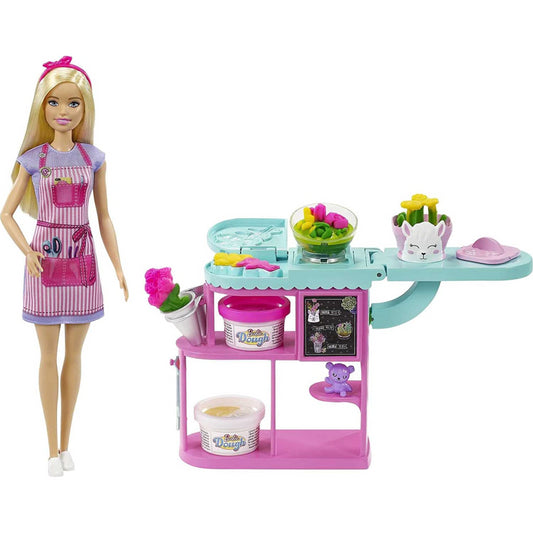 Barbie Florist & Playlist Doll and Flowers Table