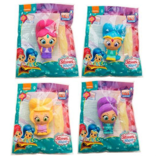 Shimmer & Shine Squishy Palz Toy - Set of 4 - Shimmer, Shine, Leah & Zeta - Maqio