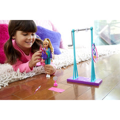 Barbie Team Stacie Doll and Gymnastics Playset with Spinning Bar and Accessories
