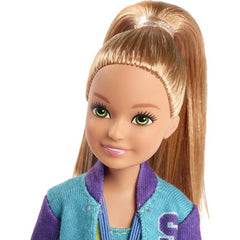 Barbie Team Stacie Doll and Gymnastics Playset with Spinning Bar and Accessories