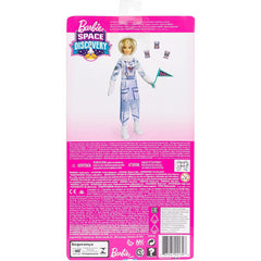 Barbie Space Discovery Astronaut Doll Blonde in Spacesuit, Helmet, Gloves & Flag