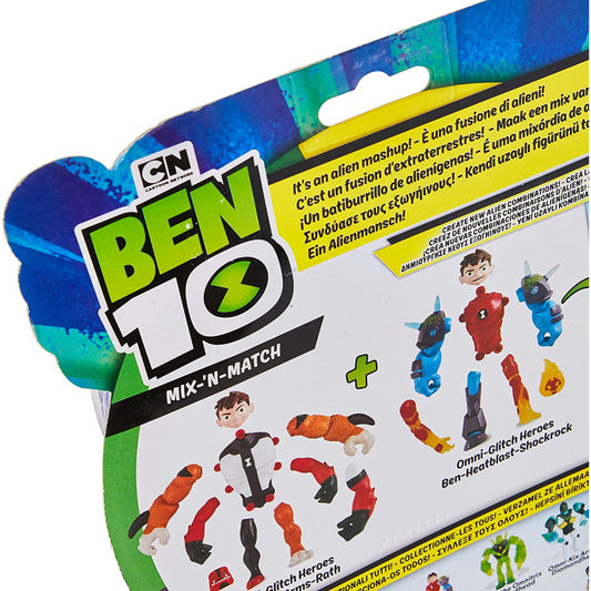 Ben 10 Action Figure - Heatblast Omni Glitch