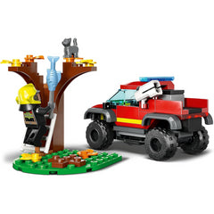 LEGO 60393 City 4x4 Fire Engine Rescue Truck Toy Set
