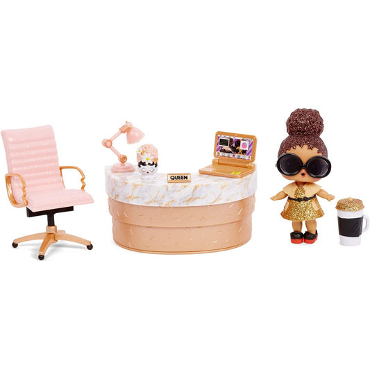 L.O.L Surprise! Furniture Office with Boss Queen Doll With 10+ Surprises