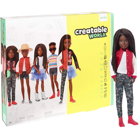 Barbie Creatable World GGG55 Deluxe Braided Hair & Accessories Doll - Maqio