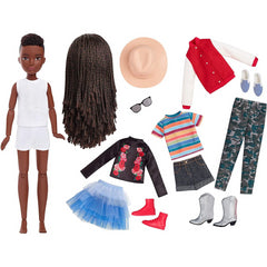 Barbie Creatable World GGG55 Deluxe Braided Hair & Accessories Doll - Maqio