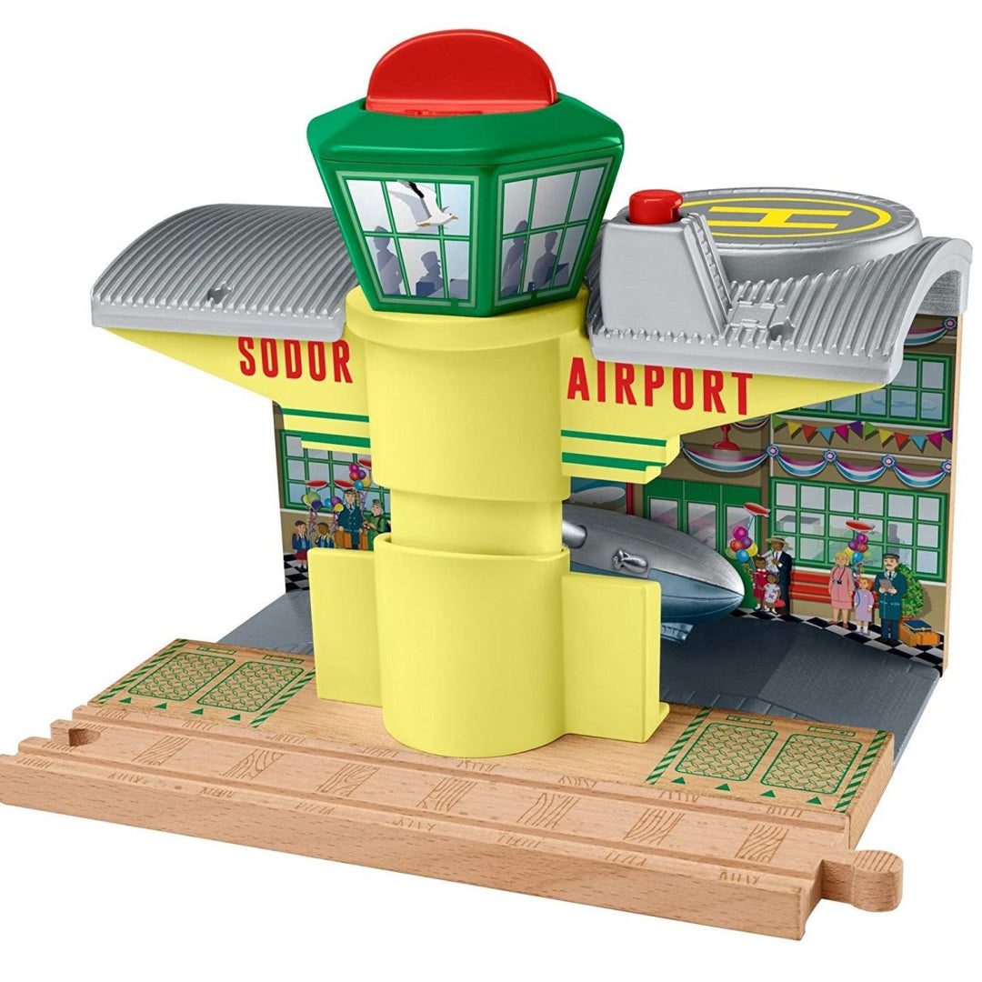 Thomas & Friends DTB96 Wooden Railway Sodor Airship Hangar Playset - Maqio